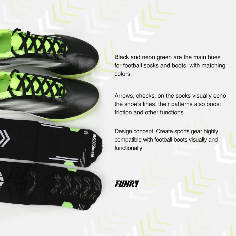 FUNRY Store BOOTSmate Grip Socks Soccer,Ultra Non-Slip,Breathable Soccer Socks for Runing & Basketball, Unisex Fit for Men & Women - Image 5